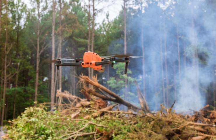 Drone scopre piromane prima di un incendio in Calabria