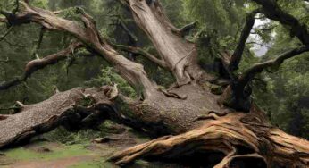 La tempesta abbatte albero di 200 anni: sotto le radici la sorpresa più brutta