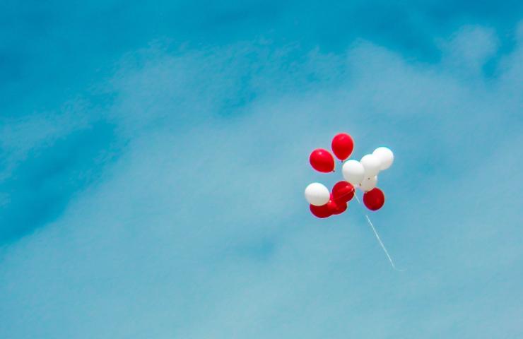 Palloncini lancia in aria: dove finiscono 