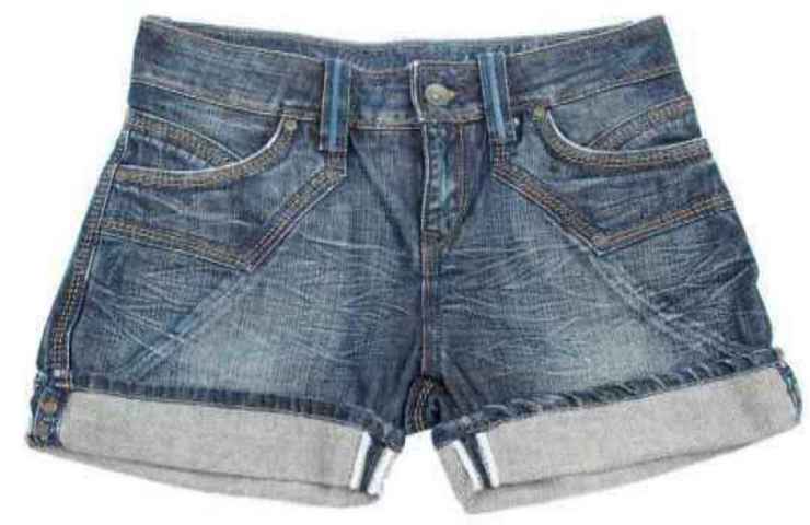 creare vaso con shorts jeans