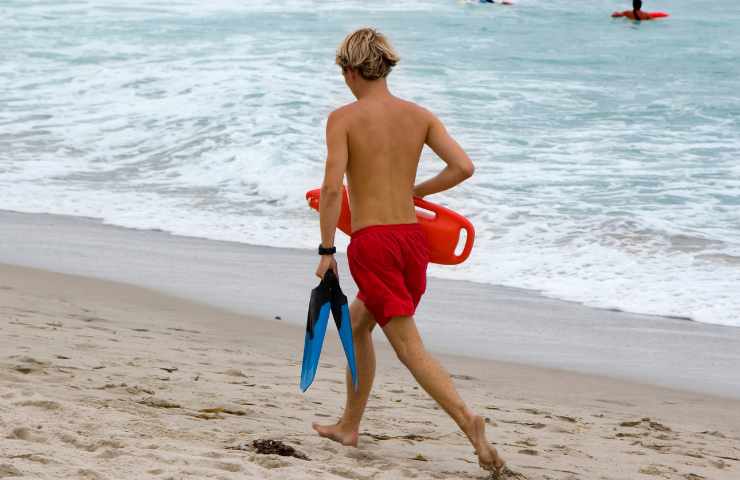 Turista chiede bagnino togliere meduse bagno