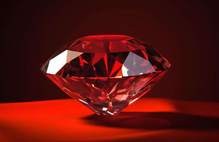 Diamante rosso pietra più rara mondo