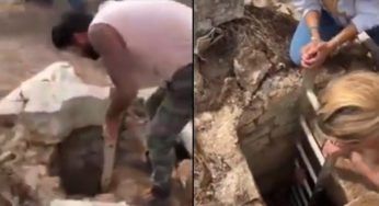 Abbandonato a morte certa: gettato in un pozzo legato – il VIDEO dell’orrore