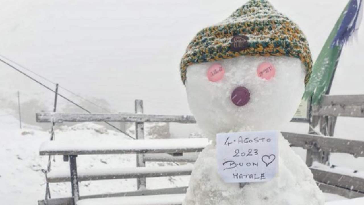 marmolada torna la neve