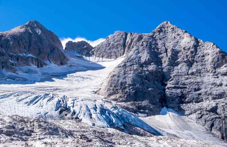 marmolada torna la neve