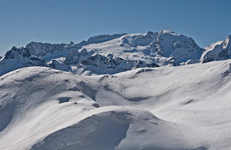 marmolada torna la neve