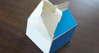 Brick del latte, può diventare una fioriera o un contenitore per pop corn