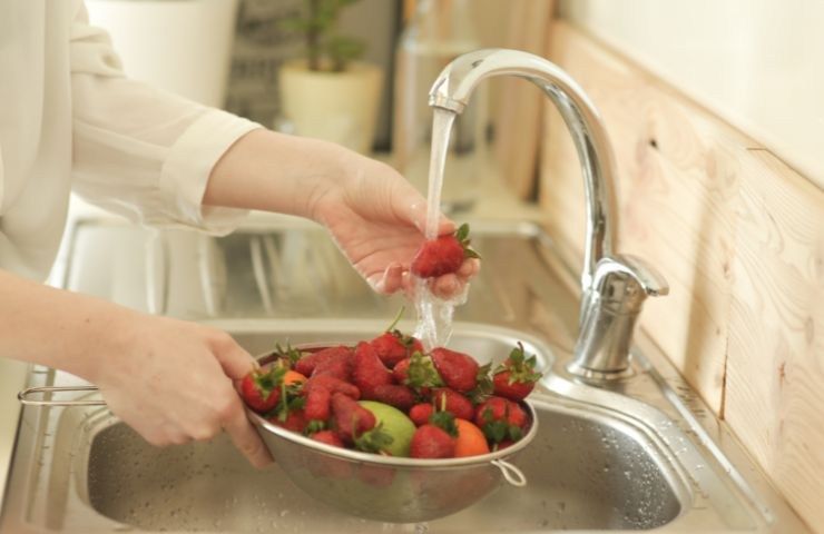 vermi frutta contaminazione lavaggio 