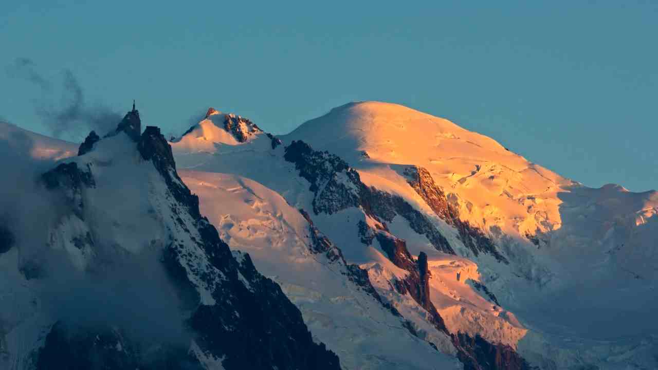 Monte Bianco com'è cambiato negli anni lo mostra un pittore