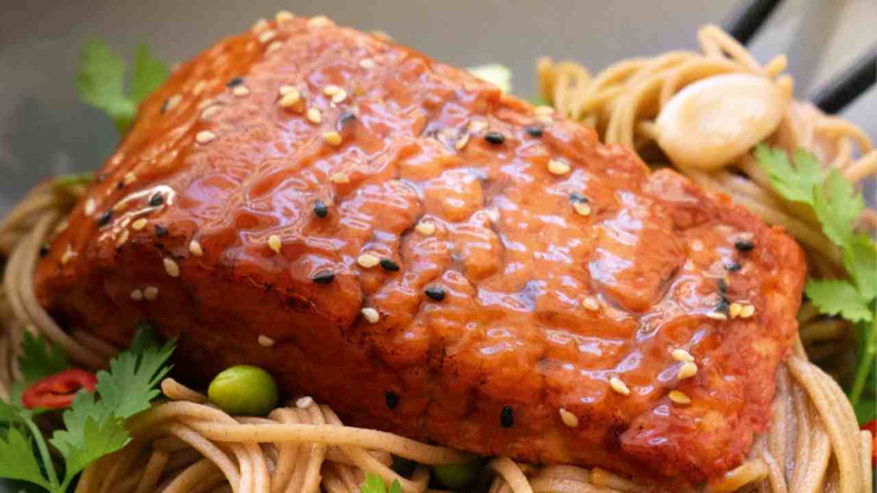 salmone stampato 3d vegano