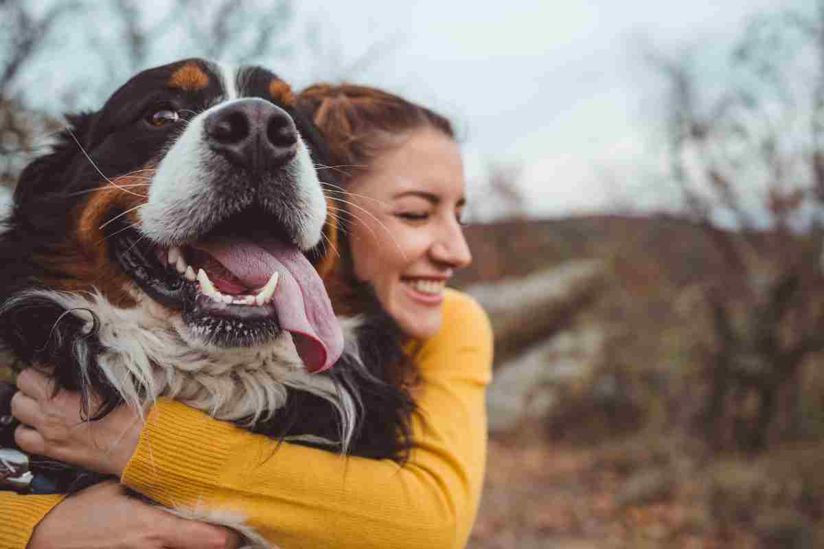 abbraccio cane