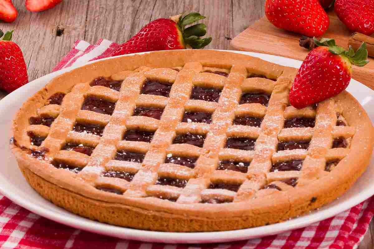 Crostata vegana di fragole