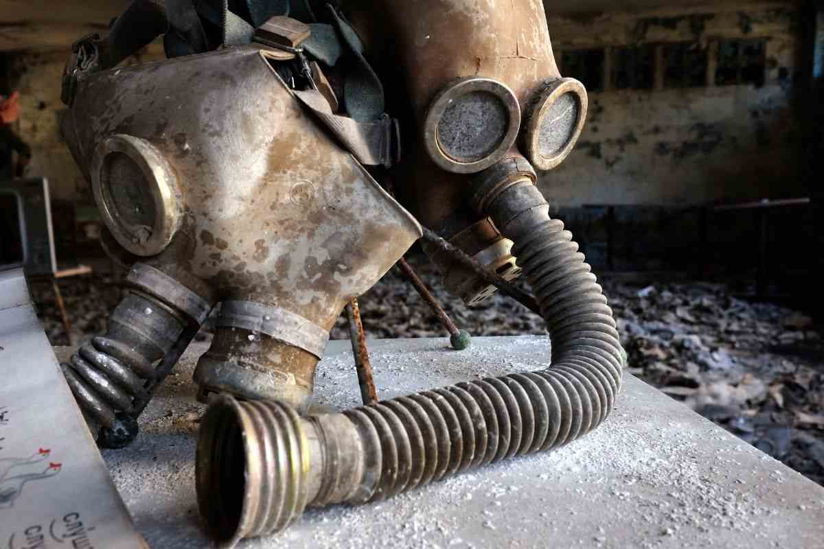 Maschere antigas ritrovate a Chernobyl