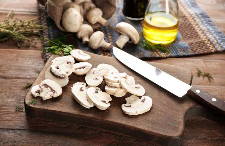 funghi tagliati come pulirli