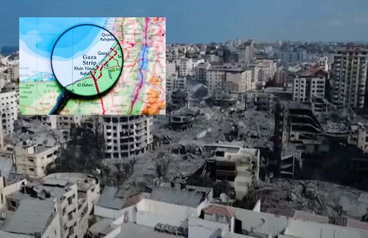 Gaza City completamente distrutta dalle bombe