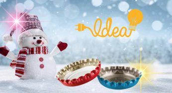 Tappi di metallo, non disfartene e crea un bellissimo pupazzo di neve: è super facile