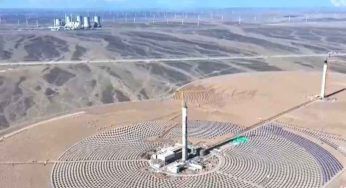 Cina, la prima centrale solare termica che sfrutta il sale fuso per produrre elettricità