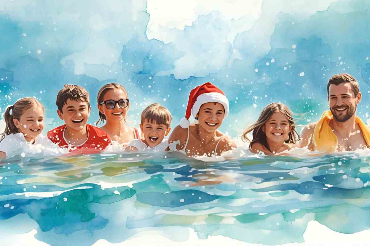 bagno di natale immagine grafica