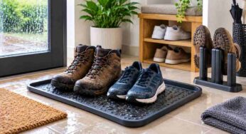 Soluzioni e supporti per evitare che le scarpe bagnate sporchino il pavimento
