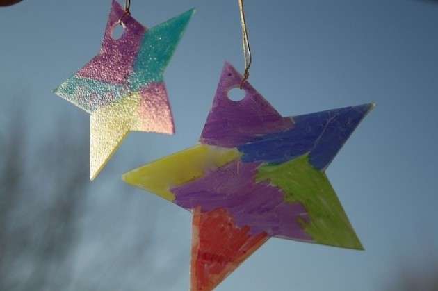 Origami Stella Di Natale Facile.Stelle Di Natale Con Materiale Riciclato Idee Per Addobbi Fai Da Te Foto Ecoo It